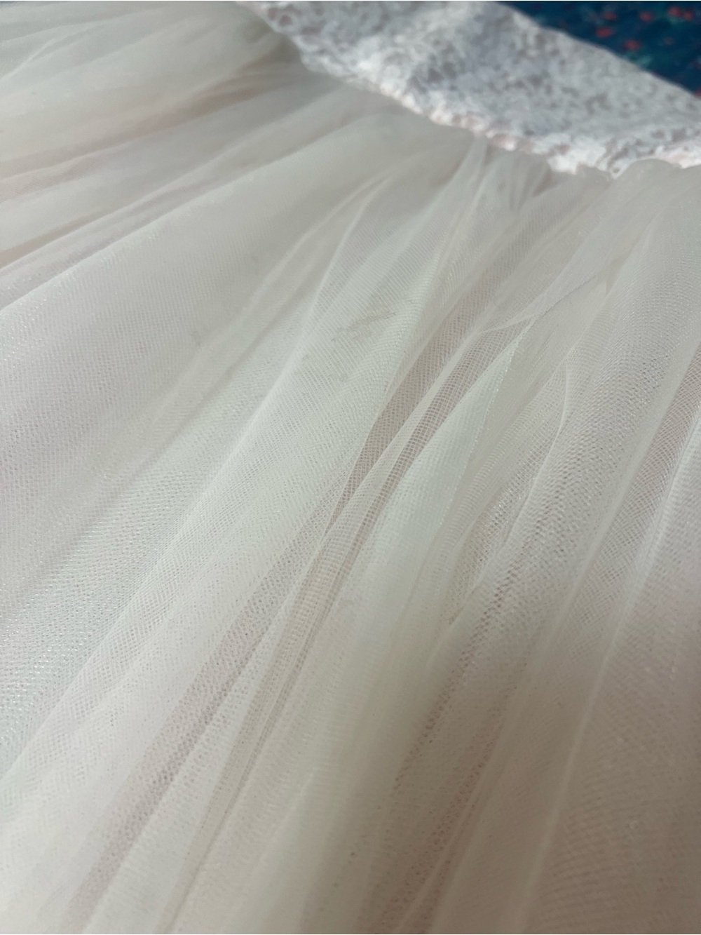 BED|STU Pink Lace Bodice Cream Tulle Heart-Back Flower Girl Dress - Picture 7 of 15